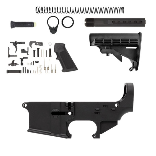 Anderson AM-15 Forged 5.56 NATO Semi Auto Rifle – 30+1 Rounds | 16″ Barrel | Collapsible Stock | Blue/Black