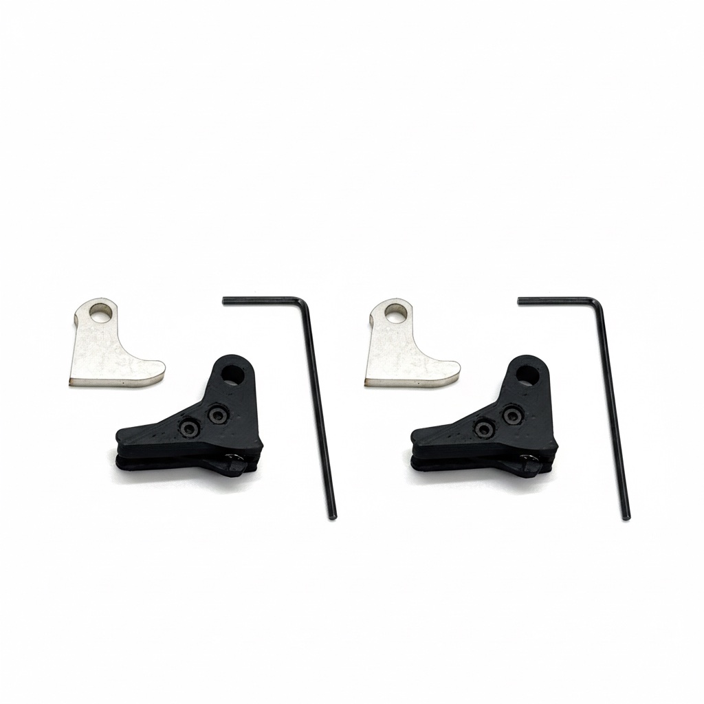 Glock-Mod 2 PACK GLOCK POLYMER V3 Trigger Shoe Kit with Safety and Curved Steel Trip