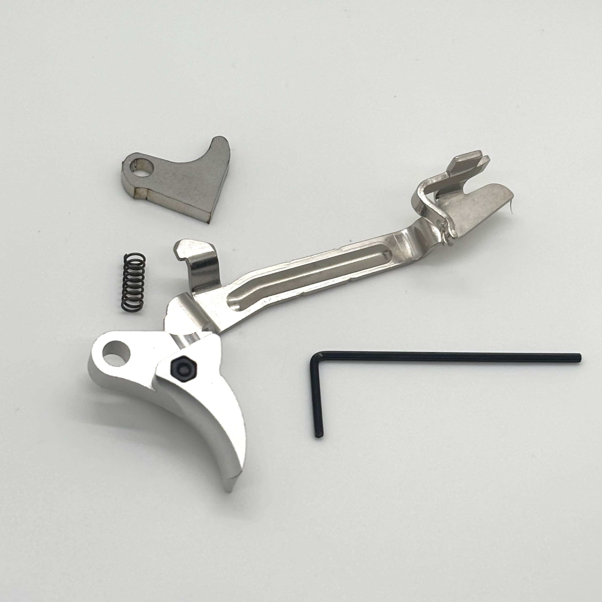 Glock-Mod GLOCK FRT V2 6061 ALUMINUM TRIGGER BAR KIT, SILVER CURVE, GEN 1 2 3 4, 9mm, .40, .357 — image 2