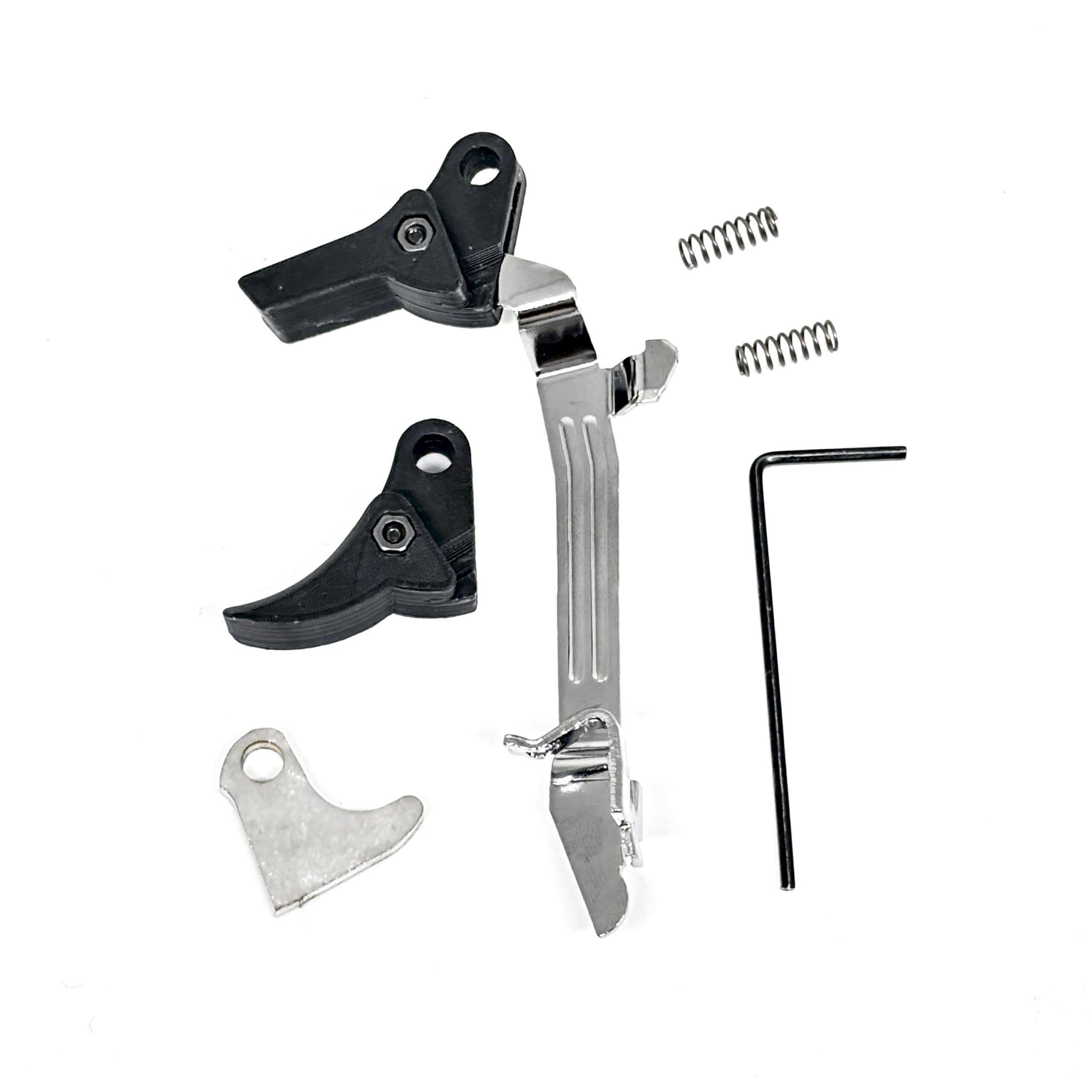 Glock-Mod Polymer Glock FRT V2 Trigger Bar Kit – (1) Reset Trip (2) Trigger Shoes (1) Bar (2) Springs