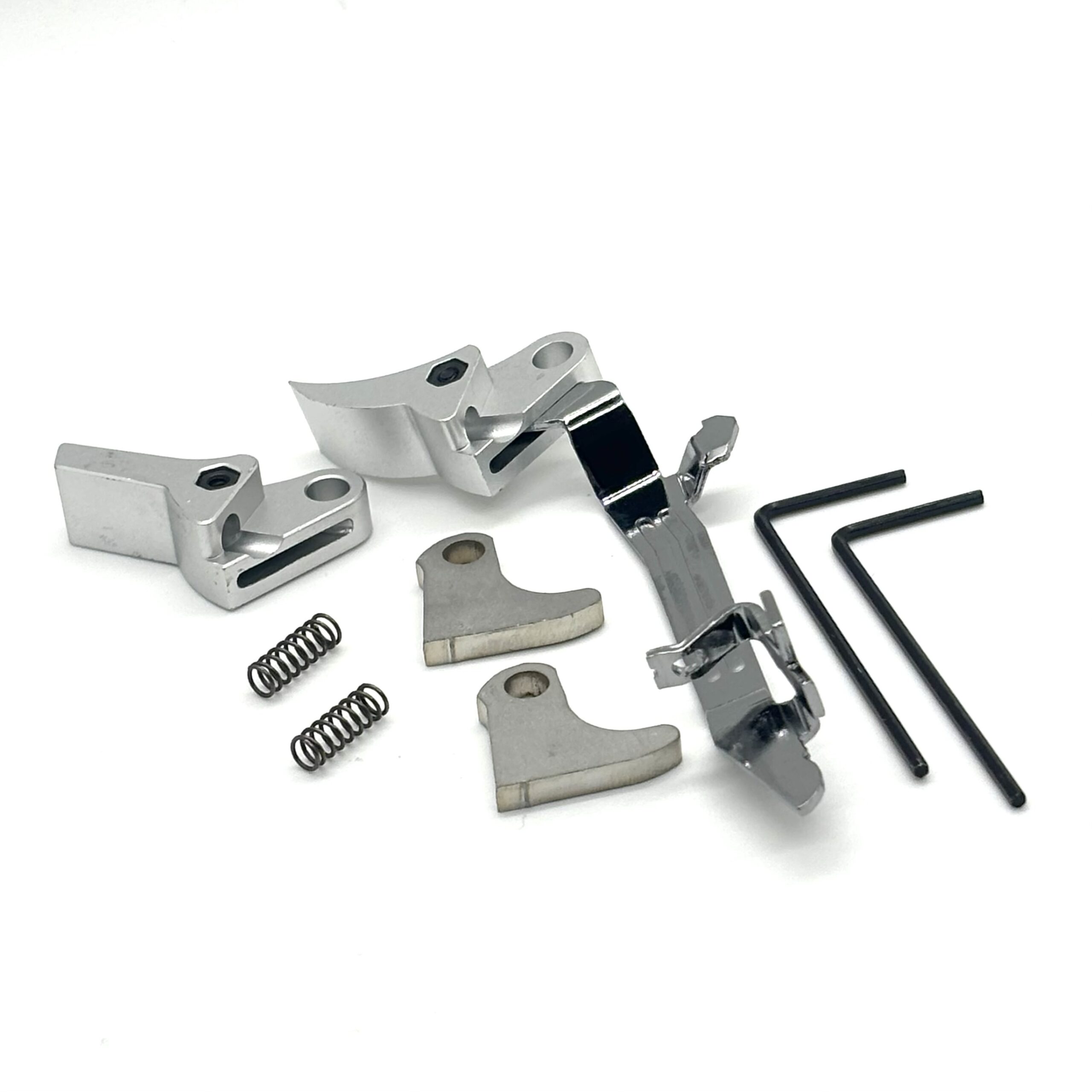 Glock-Mod Value Glock FRT V2 6061 Aluminum Trigger Bar Kit 2x Shoe (Silver Curve and Flat) Gen 1 2 3 4, 9mm, .40, .357